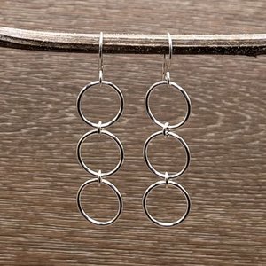 3 Large Circles Earrings