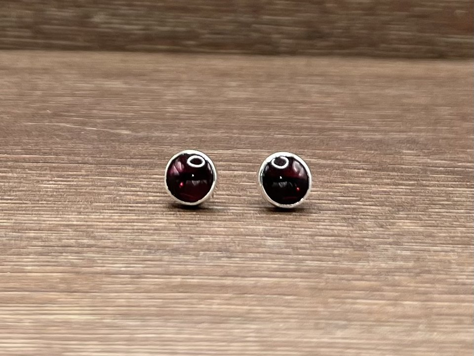 Garnet Studs