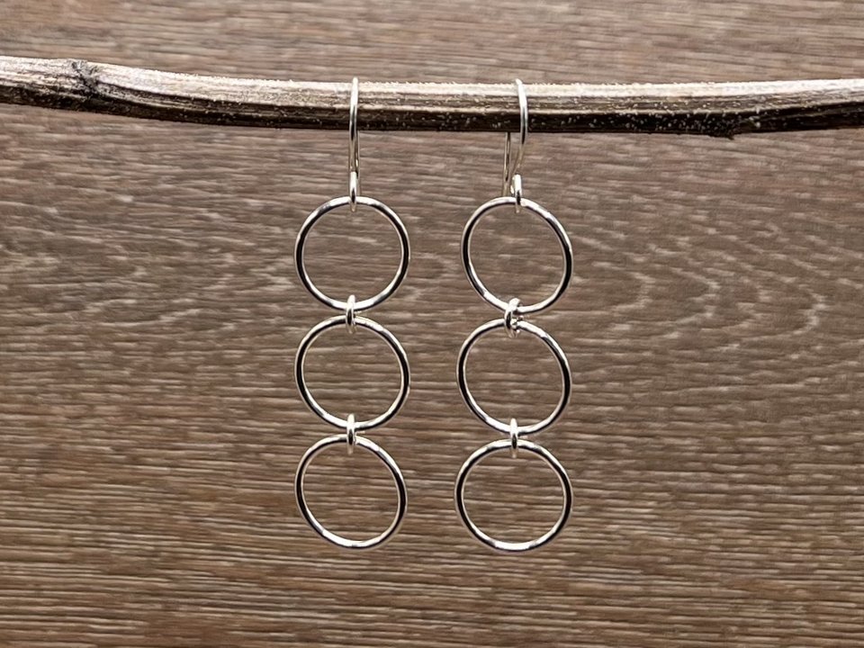 3 Large Circles Earrings